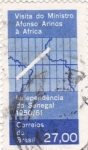 Sellos de America - Brasil -  Visita do Ministro Afonso Arinos a Africa