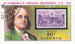 Stamps Liberia -  Bi-Centenario de la Independencia de América 1776-1976