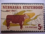 Sellos de America - Estados Unidos -  Nebraska Statehood 1867-1967 - Centenario estado de Nebraska.