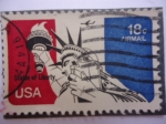Stamps United States -  Statue of Liberty - Estatua de la Libertad.