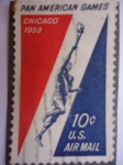 Stamps United States -  U.S- Juegos Panaamericanos - Chicago 1959