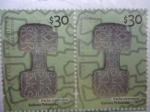 Stamps : America : Argentina :  Cultura Tehuelche - Hacha Ceremonial.