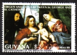Stamps : America : Guyana :  500 Aniversario del Nacimiento de Tiziano