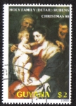 Stamps Guyana -  Holy Family (Rubens)