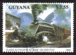 Stamps : America : Guyana :  Class A4 Pacific No. 60017 Silver Fox