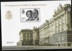 Stamps Spain -  Efemerides. Aniversario de SSS.MM los reyes de España.