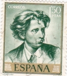 Stamps Spain -  RETRATO FORTUNY (13)