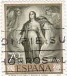 Stamps Spain -  LA VIRGEN DE LOS FAROLES (Romero de Torres) (13)