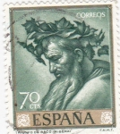 Stamps Spain -  TRIUNFO DE BACO (Ribera)  (13)