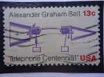 Stamps United States -  USA- Alexander Granham Bell