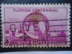 Stamps United States -  Florida Centennial 1845-1945- Centenario del Estado de la Florida 1845-1945 - En Dios esta Nues
