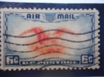 Stamps United States -  Aguila Calva y Escudo de armas - Bald Eagle, with coat of Armas.