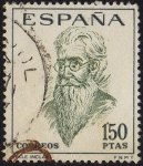 Stamps Spain -  1758.-Literatos Españoles. Centenario de su Nacimiento.Ramón María del Valle Inclán (1866-1935)