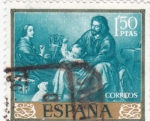 Stamps Spain -  FAMILIA DEL PAJARITO (Murillo) (13)