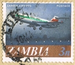 Stamps : Africa : Zambia :  Zambia airways