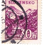 Stamps Slovakia -  JAVORINA
