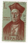Stamps Spain -  1457.- Forjadores de America (3ª Serie). Pedro de la Gasca (1494-1567)