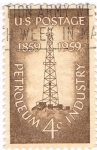 Stamps United States -  centenario industria petrolera