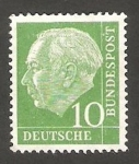 Stamps Germany -  67 - Presidente Thedore Heuss 