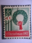 Stamps United States -  U.S Chrisimas 1962.