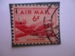 Stamps United States -  U.S Postage - Air Mail