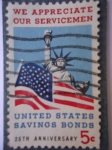 Sellos de America - Estados Unidos -  25 TH Aniversario-We Appreciate our Servicemen (Agrdecemos a nuestros Soldados) United States saving