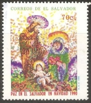 Stamps El Salvador -  NAVIDAD  Y  PAZ  EN  EL  SALVADOR
