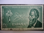 Stamps Spain -  Ed. 1967 - VII Congreso Latino y 1º Europeo de Radiología - Barcelona.