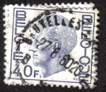 Stamps Belgium -  King Baudouin Type Elström - 40 BEF