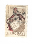 Stamps Uruguay -  Bartolome Hidalgo.Poeta de la patría