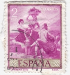 Sellos de Europa - Espa�a -  LA VENDIMIA- Goya.  (13)