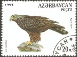Stamps : Asia : Azerbaijan :  AVES.  AGUILA  RAPAX.