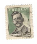 Sellos de America - Uruguay -  Doctor Carlos Vaz Ferreira