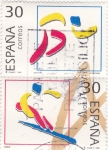 Stamps Spain -  ILUSTRACIÓN-ATLETISMO Y ESQUÍ  (13)