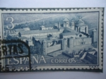 Stamps Spain -  Monasterio de Poblet.