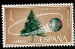 Sellos del Mundo : Europa : Espa�a : VI congreso forestal mundial