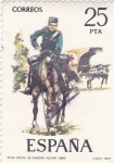 Stamps Spain -   OFICIAL DE SANIDAD MILITAR 1895 (13)