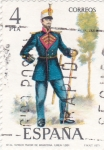 Stamps Spain -   TAMBOR MAYOR DE INFANTERIA 1861(13)
