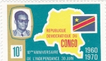 Sellos de Africa - Rep�blica Democr�tica del Congo -  10º ANIVERSARIO DE LA INDEPENDENCIA 1960-1970