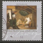 Stamps Germany -  CARL   SPITZWEG   1808 - 1885