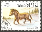 Stamps Laos -  Caballo de raza