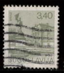 Stamps : Europe : Yugoslavia :  ESTATUA Y EDIFICIO
