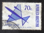 Stamps Argentina -  Air Mail - Stylized aircraft