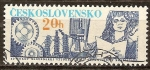 Stamps : Europe : Czechoslovakia :  40a Aniv de la Universidad Técnica Eslovaca, Bratislava.