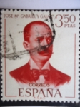 Stamps Spain -  Ed. 1995 - Literatos Españoles - José María Gabriel y Galán 1870-1905.