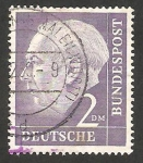 Stamps Germany -  72 A - Presidente Thedore Heuss