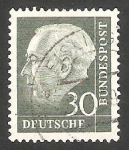 Stamps Germany -  125 A - Presidente Thedore Heuss