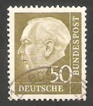 Stamps Germany -  127 - Presidente Thedore Heuss