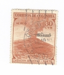 Stamps Colombia -  Volcán Galeras-Pastó