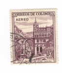 Stamps Colombia -  Santuario de las Lajas.Mariño